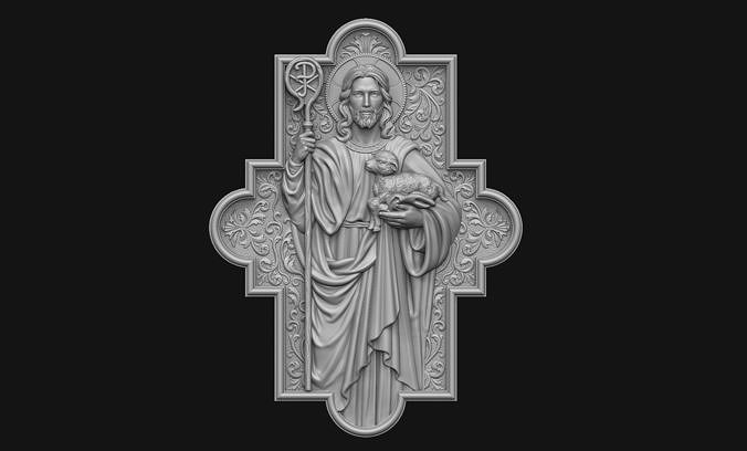 The Shepherd Cross 3D print model