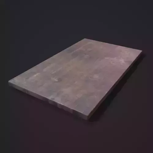 Wooden Display Board  Low-poly 3D model