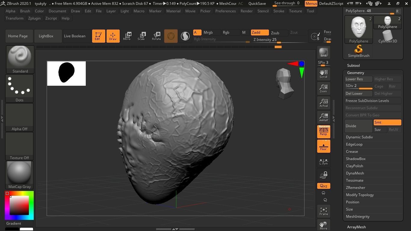 Julie named girl head 3D model_3