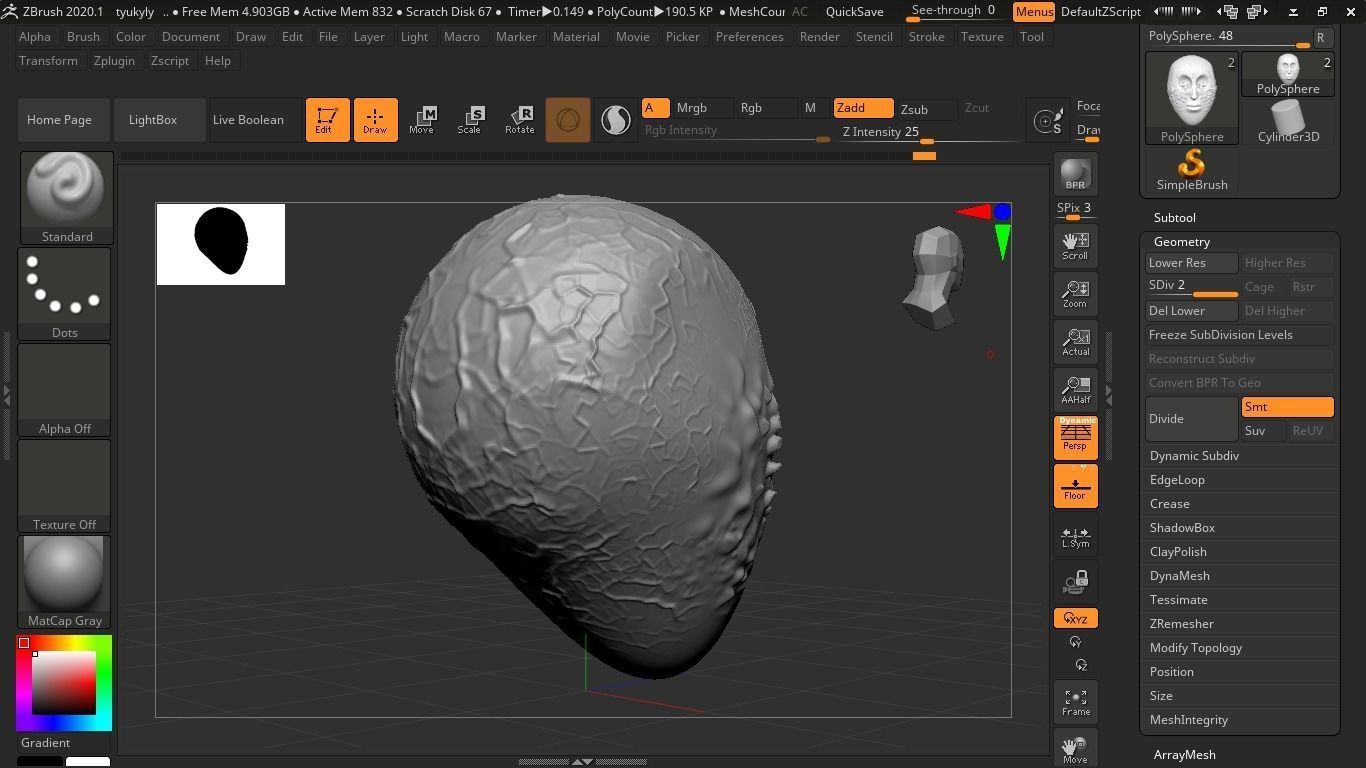 Julie named girl head 3D model_5