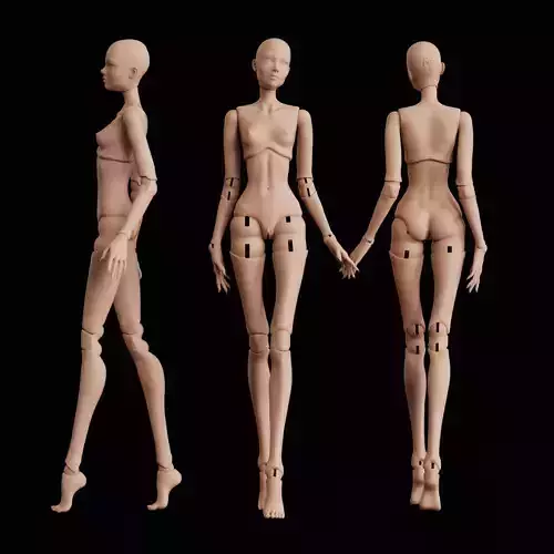 BJD doll Anna 30cm 3D print model