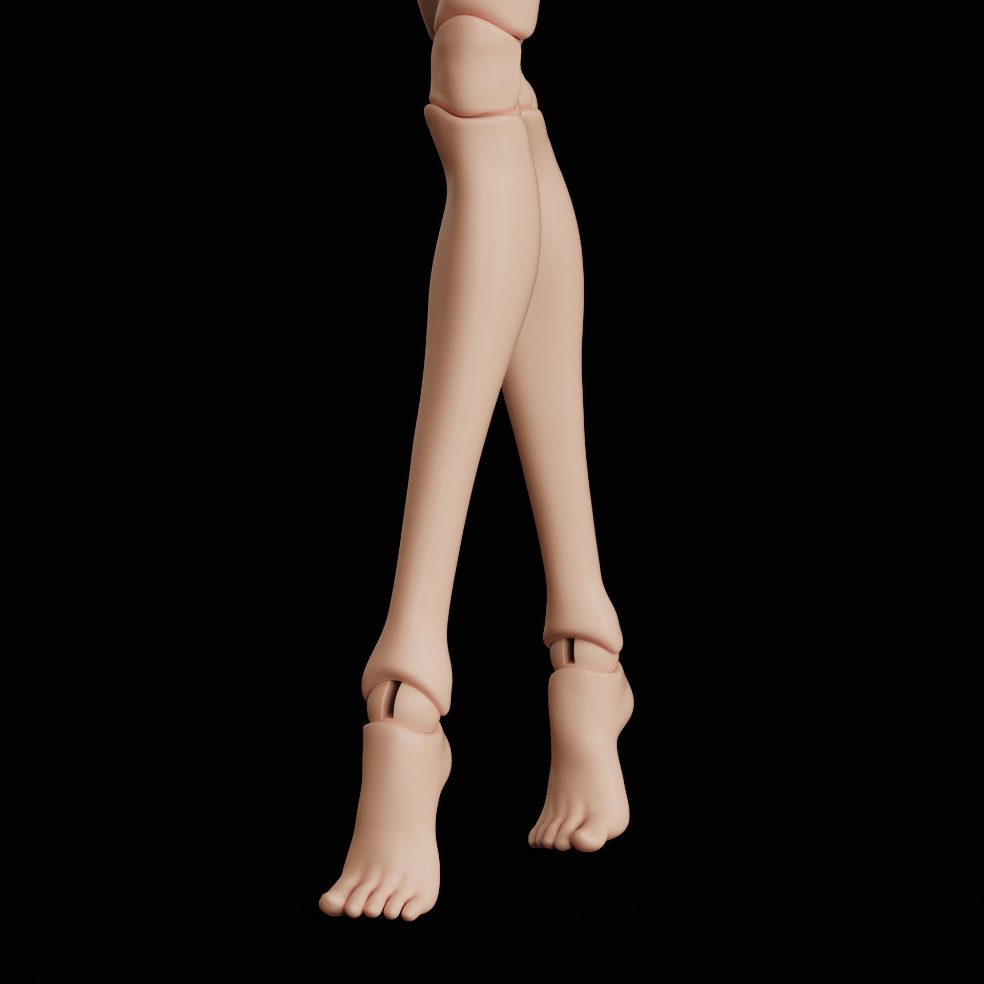 BJD doll Anna 30cm 3D print model_4