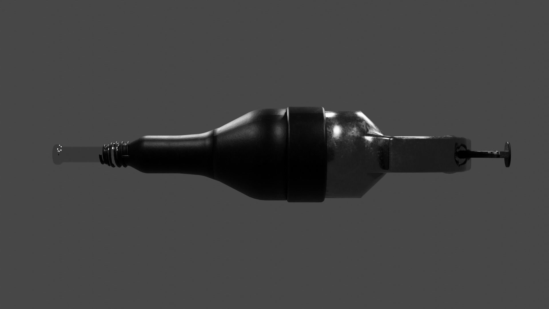 Pneumatic Aircraft Rivet Hammer 3D model_6