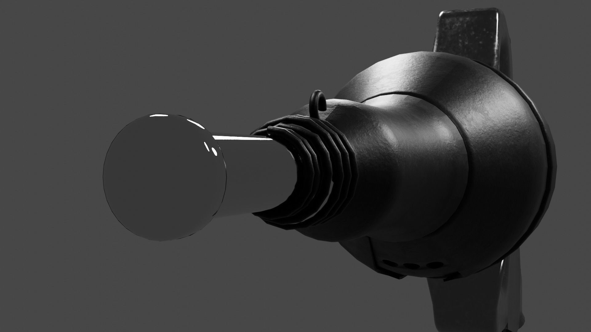 Pneumatic Aircraft Rivet Hammer 3D model_10