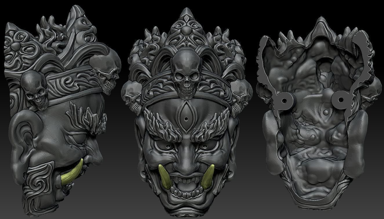 Deities and Demons Buddhism 3D print model_1