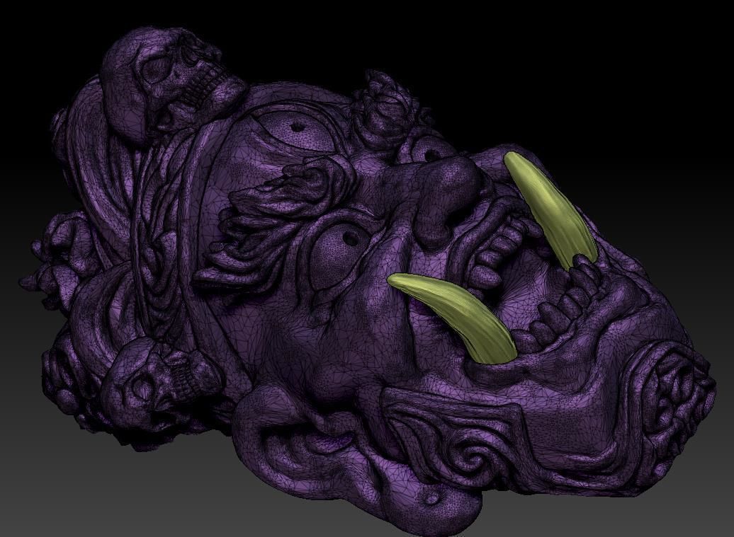 Deities and Demons Buddhism 3D print model_2