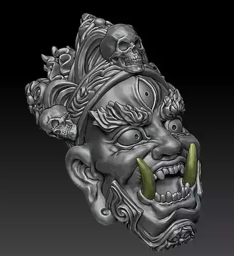 Deities and Demons Buddhism 3D print model
