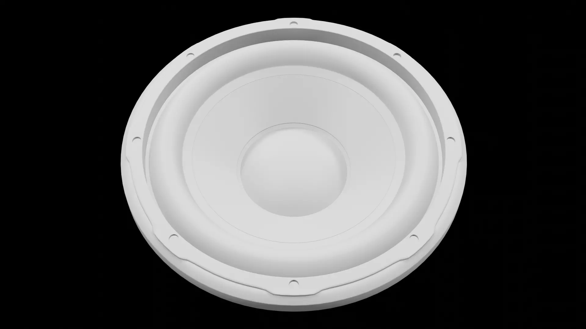 Speaker Woofer 3D Print - Blender 3d Free 3D print model_0