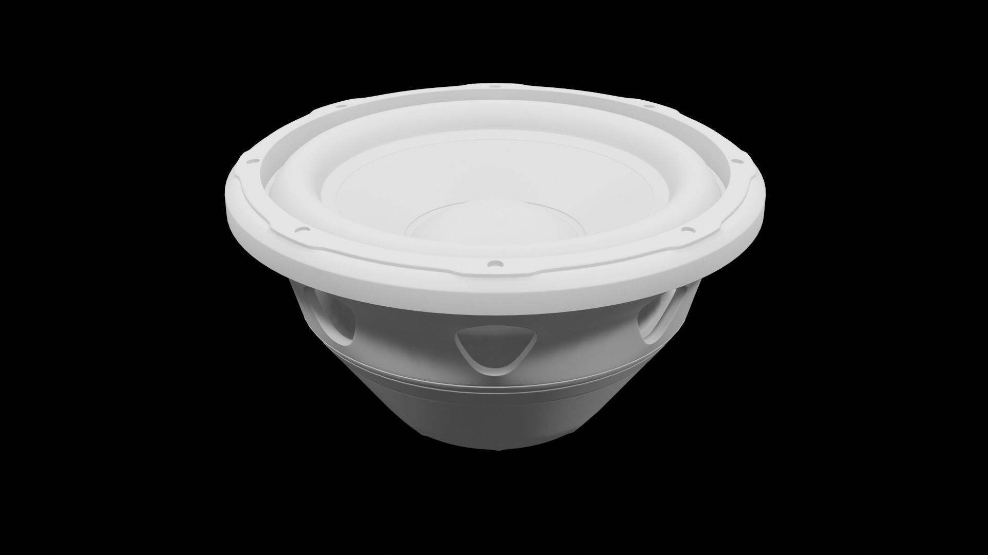 Speaker Woofer 3D Print - Blender 3d Free 3D print model_8