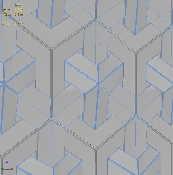 Bee Shaped Wall 3D model_2