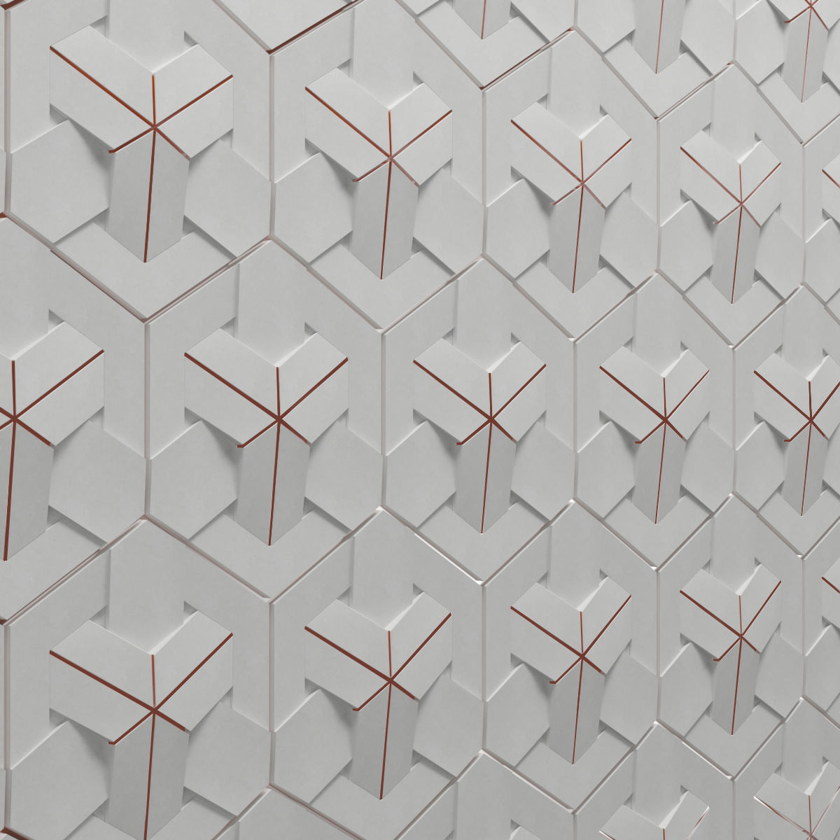 Bee Shaped Wall 3D model_1