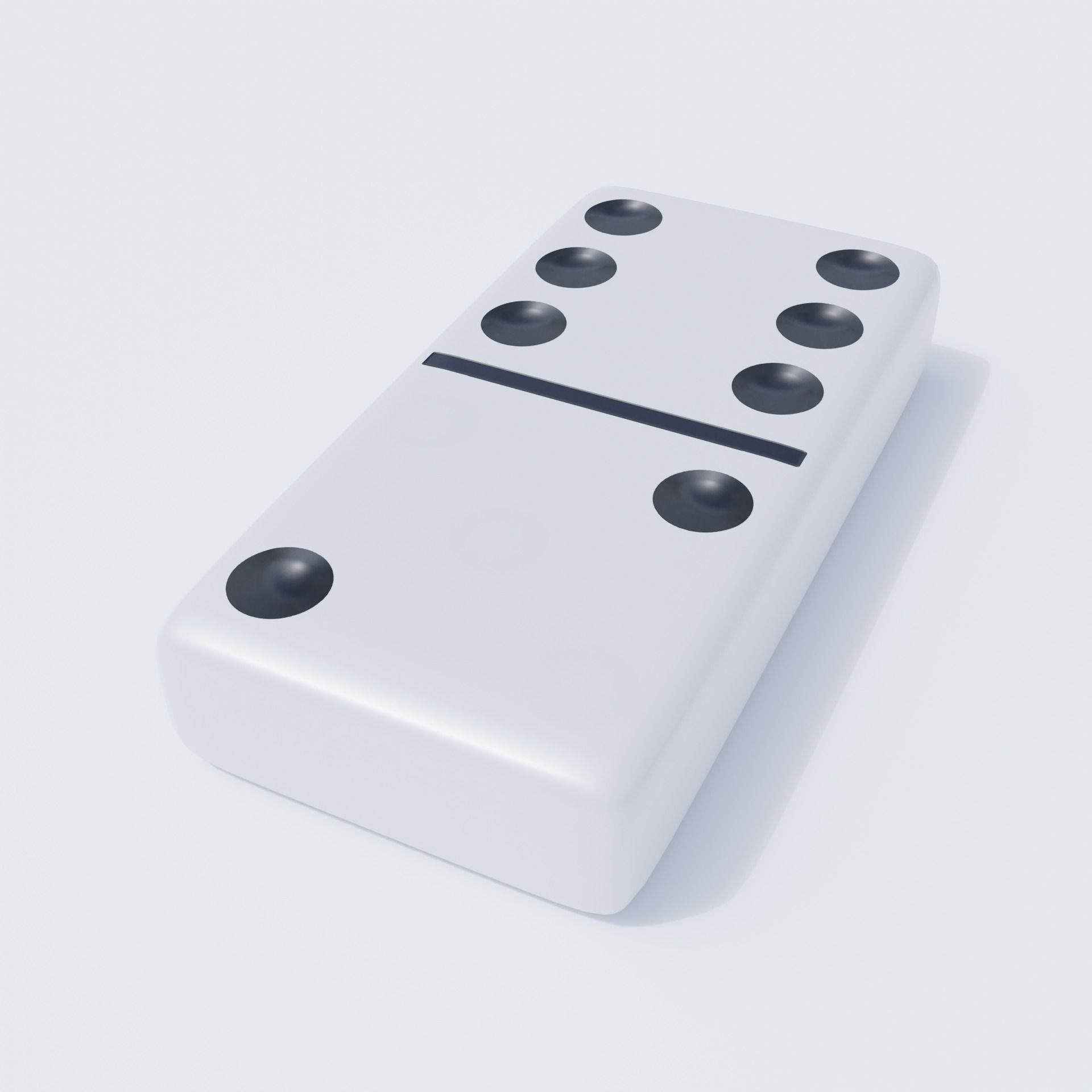 Domino Tile Collection Low-poly 3D model_12