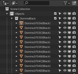 Domino Tile Collection Low-poly 3D model_19