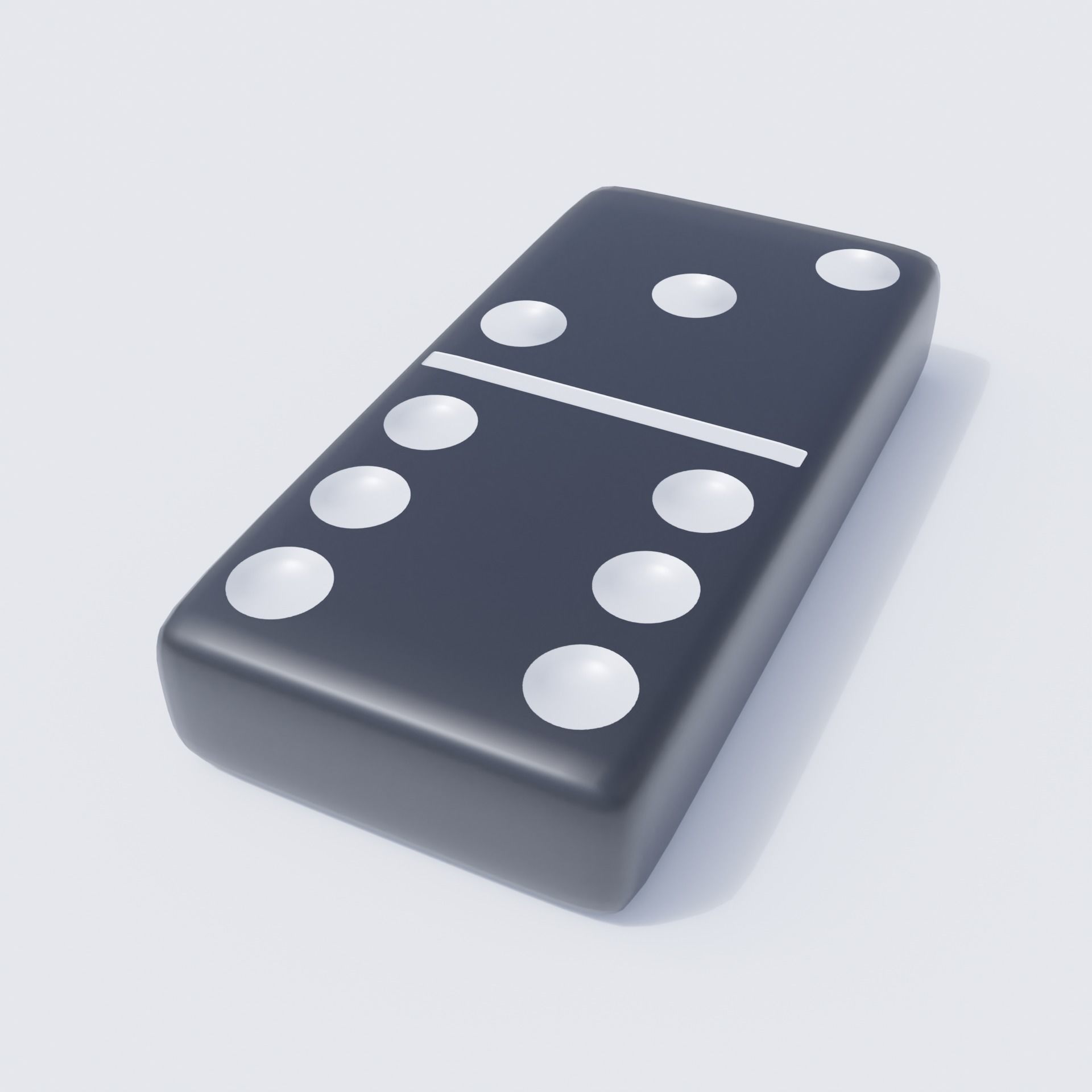 Domino Tile Collection Low-poly 3D model_6