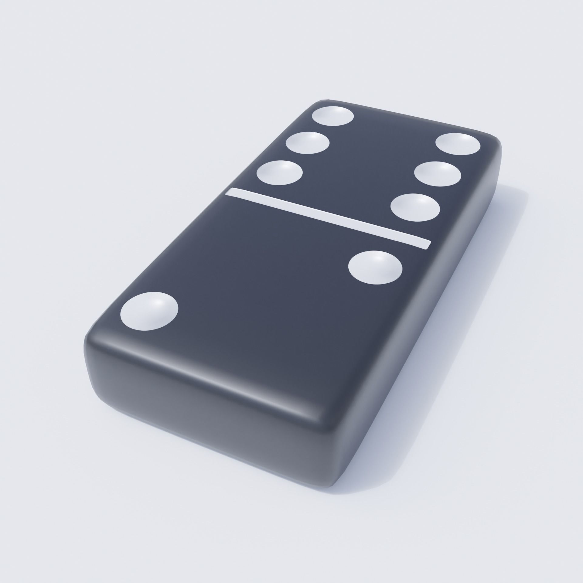 Domino Tile Collection Low-poly 3D model_4