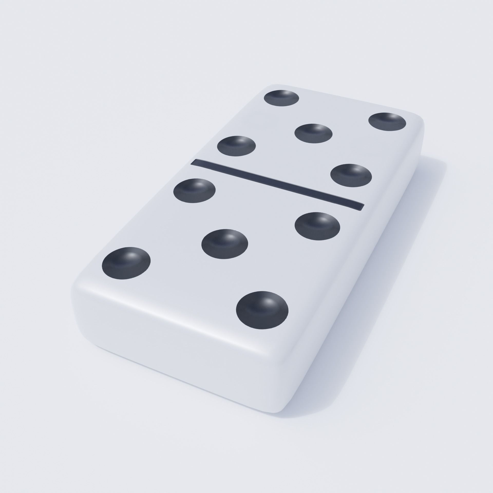 Domino Tile Collection Low-poly 3D model_11