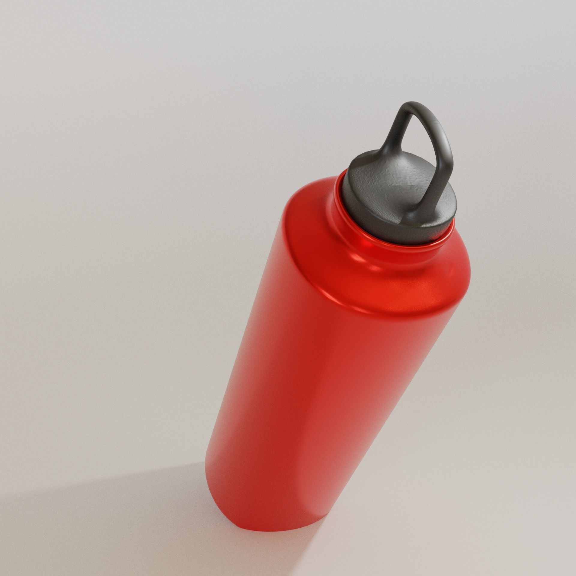 Steel bottle - Flask Free low-poly 3D model_1