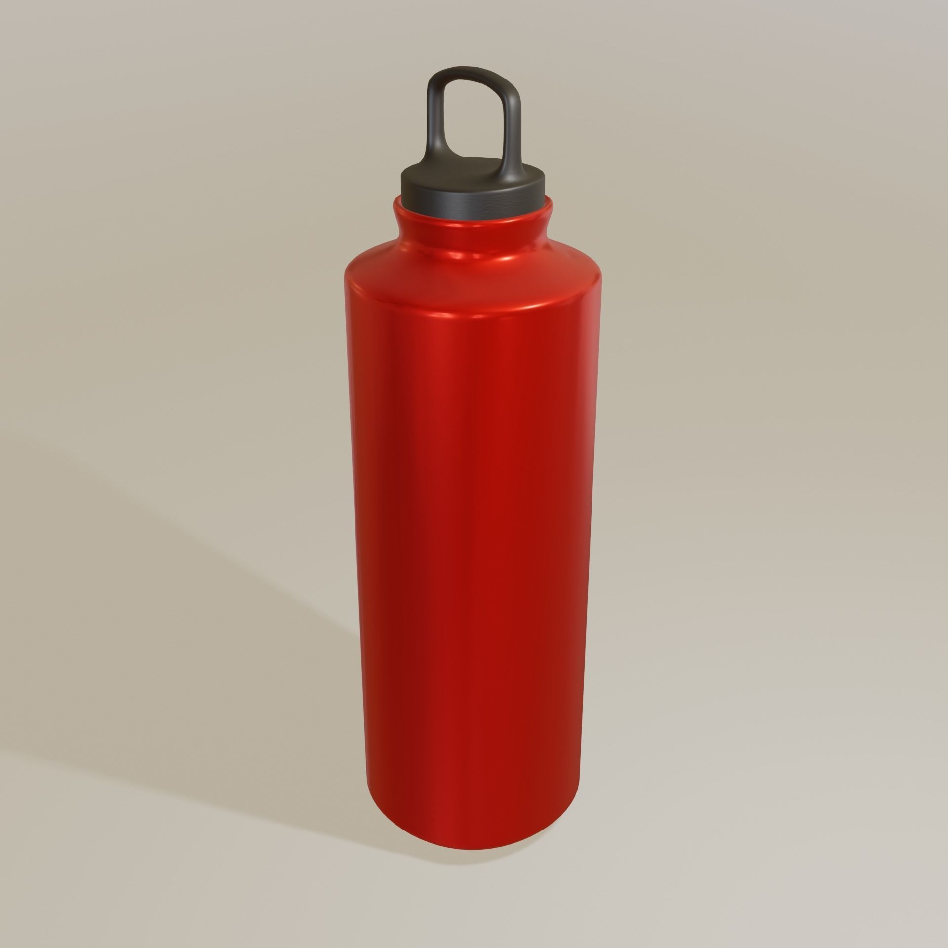 Steel bottle - Flask Free low-poly 3D model_2