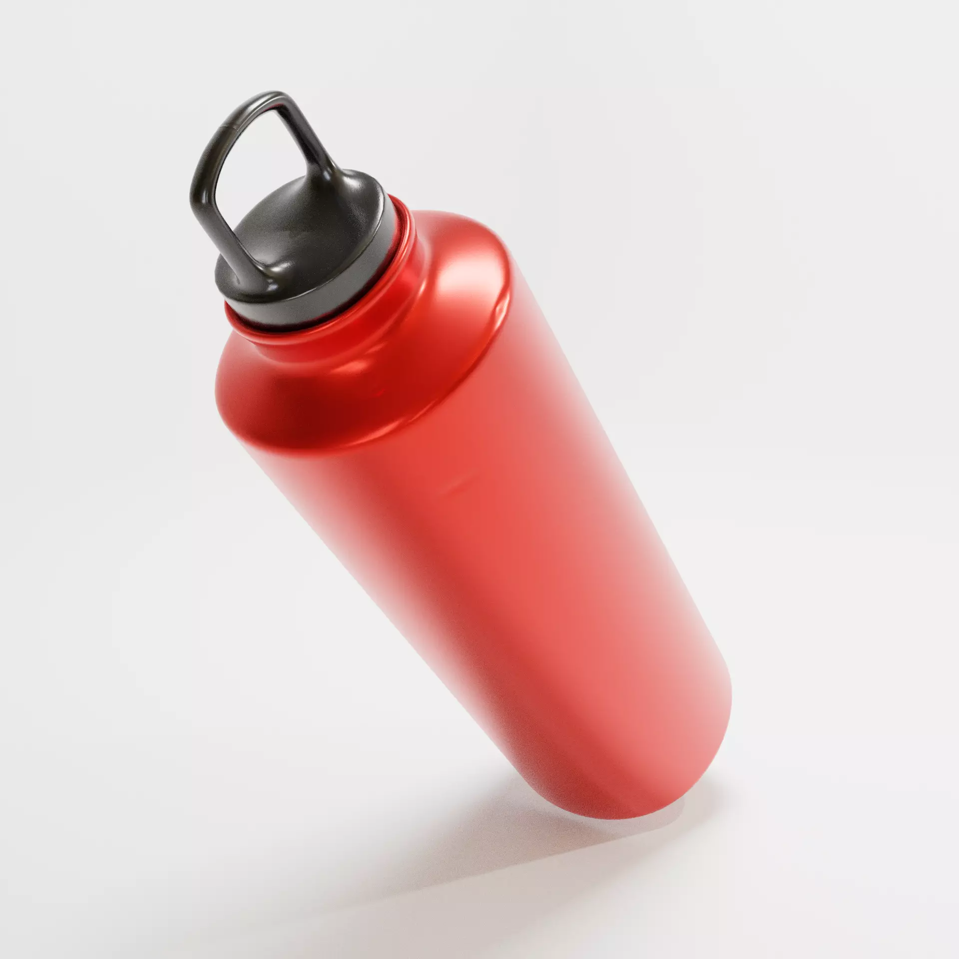 Steel bottle - Flask Free low-poly 3D model_0
