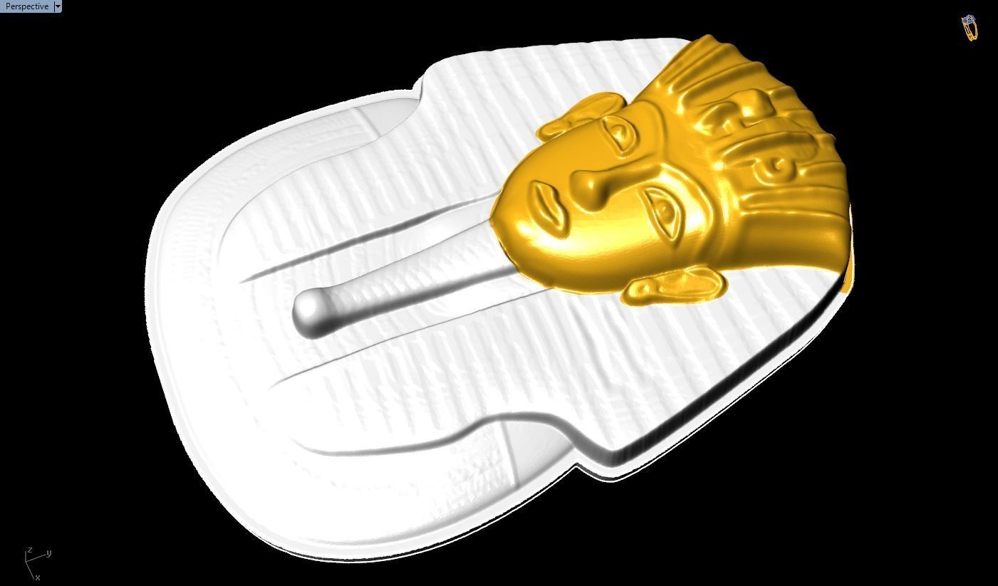 Pharaoh for jewelry - Pharaoh for ring - Pharaoh for pendant 3D print model_3