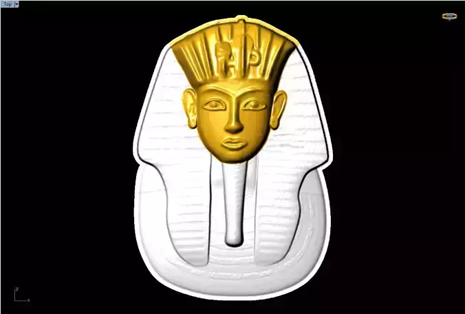 Pharaon Pendant - Pharaon of the rings 3D print model
