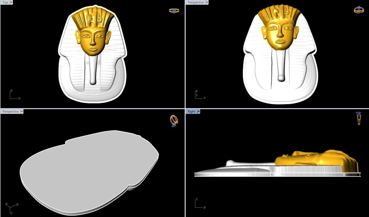Pharaoh for jewelry - Pharaoh for ring - Pharaoh for pendant 3D print model_1