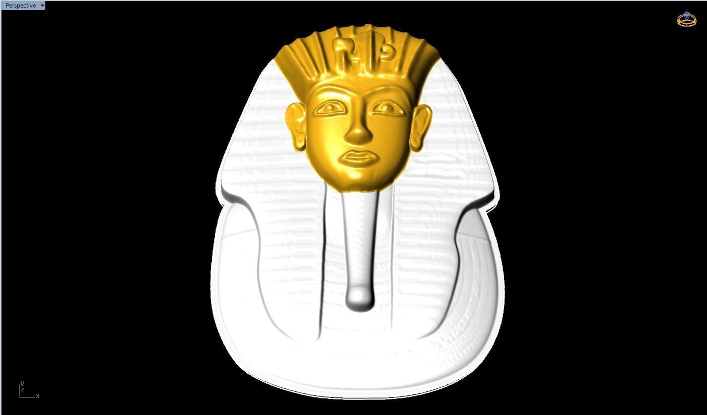 Pharaoh for jewelry - Pharaoh for ring - Pharaoh for pendant 3D print model_2