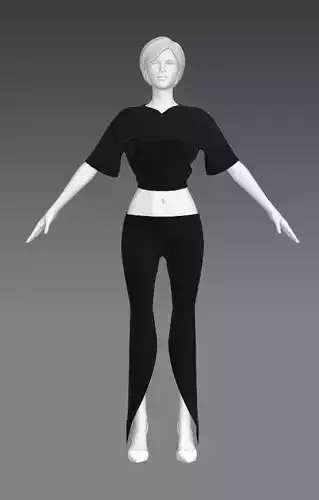 Woman Clothing A-Pose 345