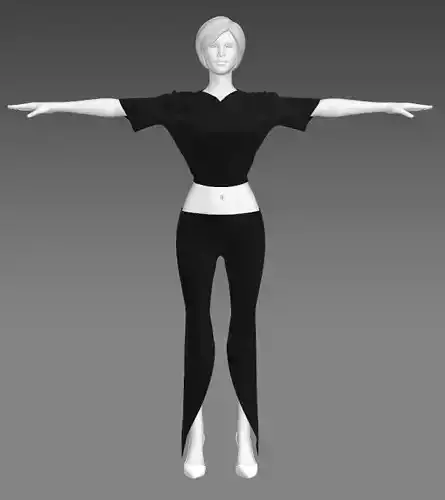 Woman Clothing T-Pose 346