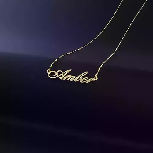 Name necklace Amber