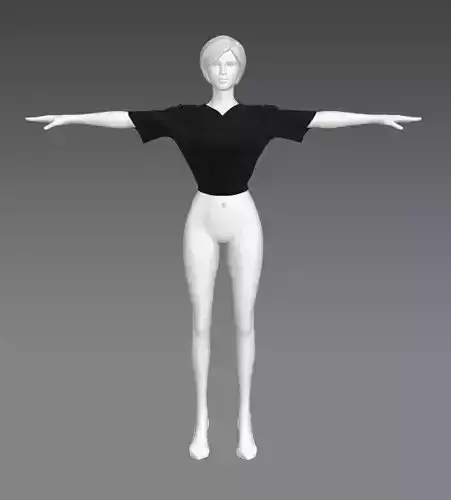 Woman T-Pose Clothing 350