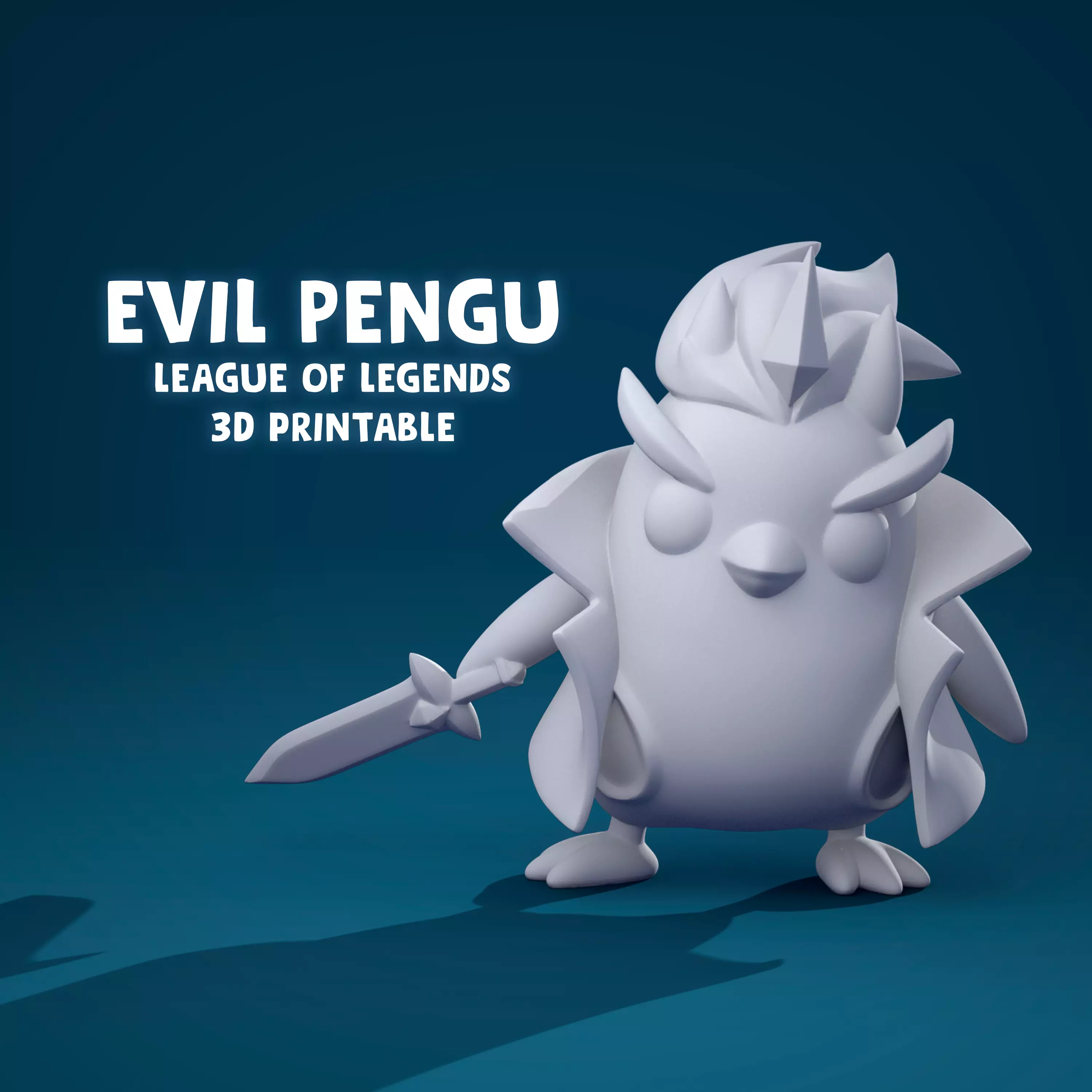 EVIL PENGU league of legends 3D print model