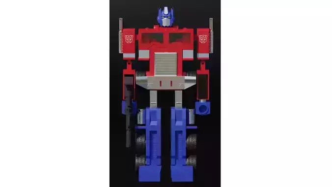 90s Optimus Prime Model 3D model