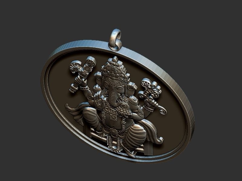 Ganesh ji Loket design 3D print model_3