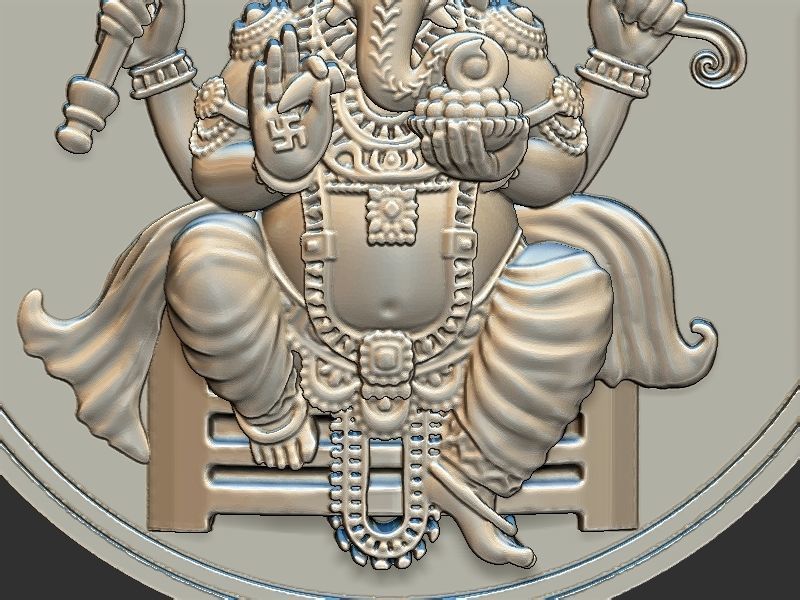 Ganesh ji Loket design 3D print model_9