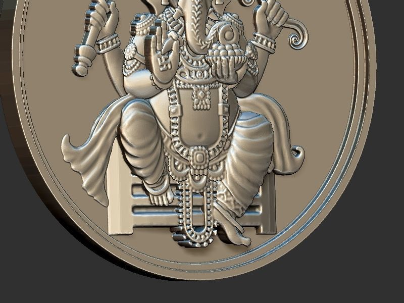 Ganesh ji Loket design 3D print model_11