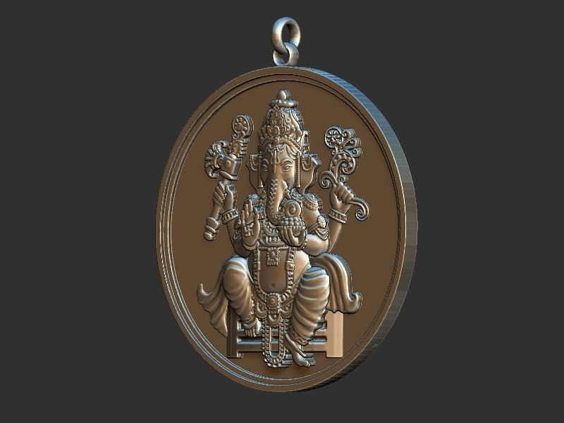 Ganesh ji Loket design 3D print model_1