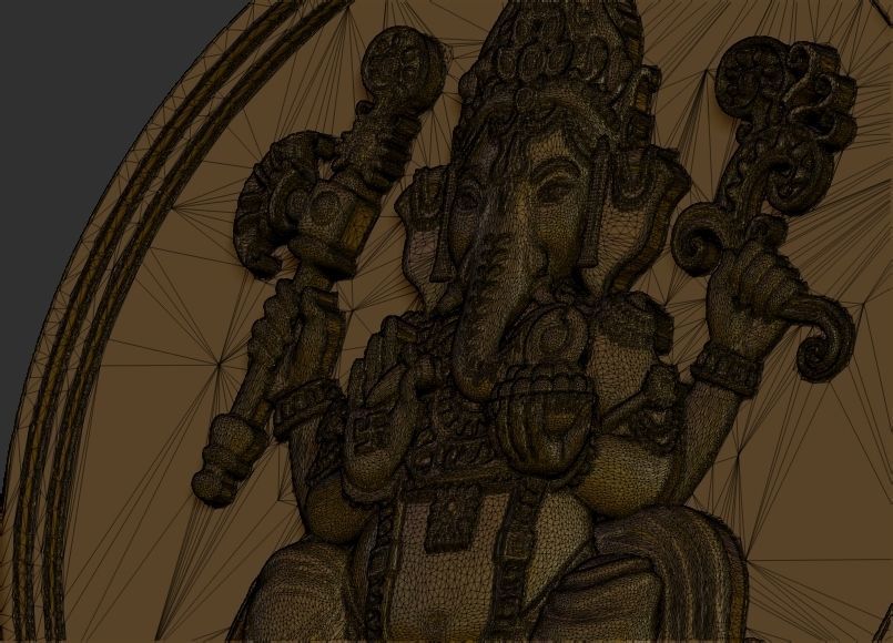 Ganesh ji Loket design 3D print model_16