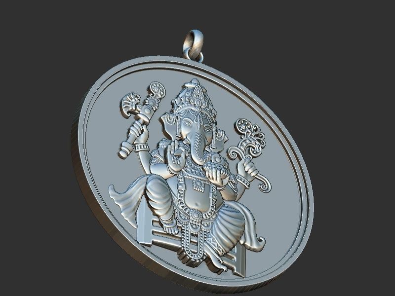 Ganesh ji Loket design 3D print model_4