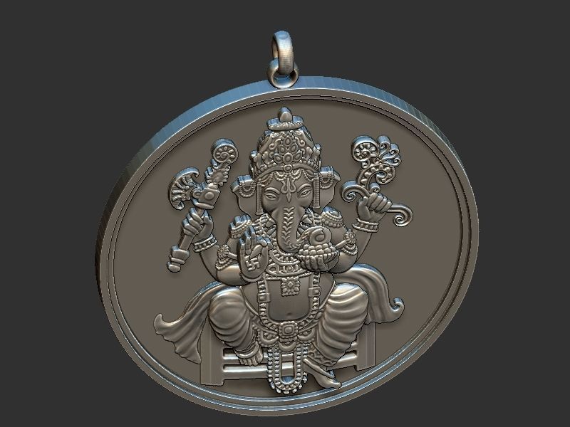 Ganesh ji Loket design 3D print model_5