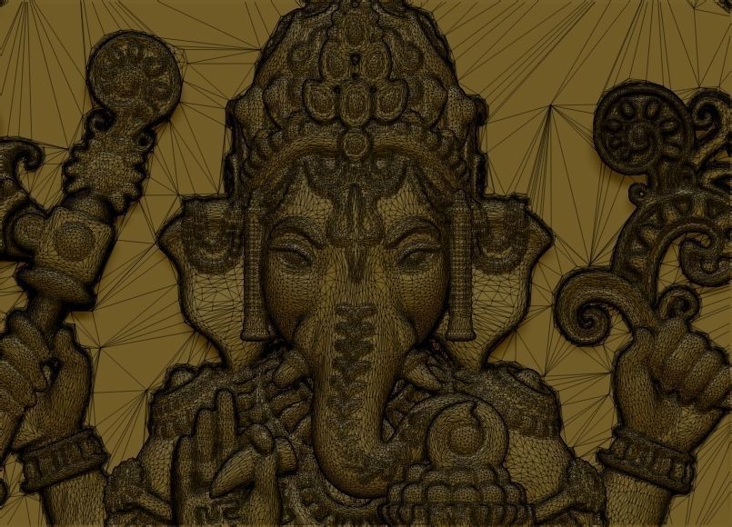 Ganesh ji Loket design 3D print model_17