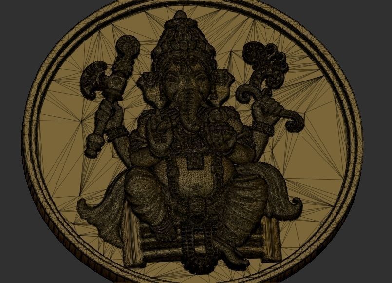 Ganesh ji Loket design 3D print model_23