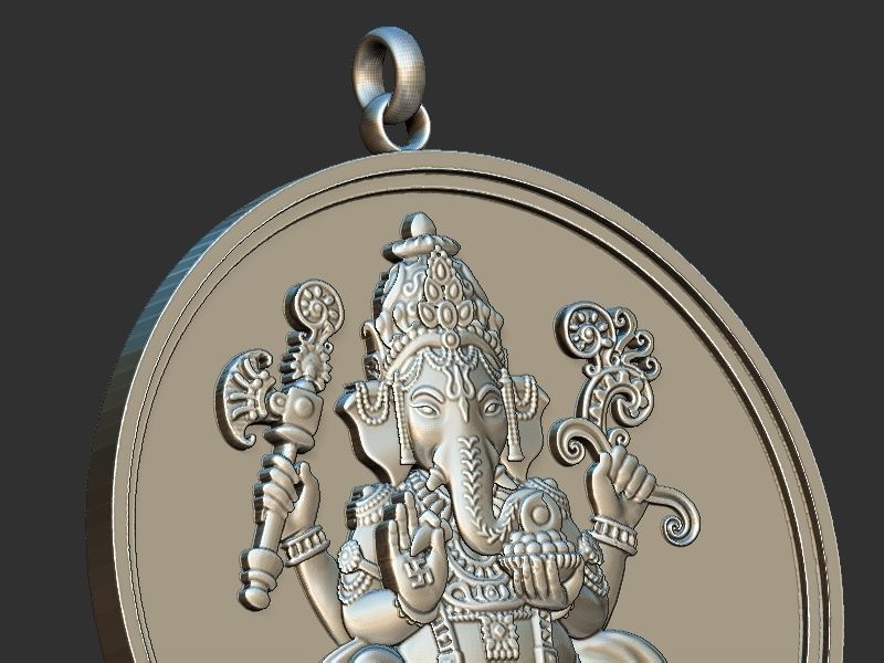 Ganesh ji Loket design 3D print model_7