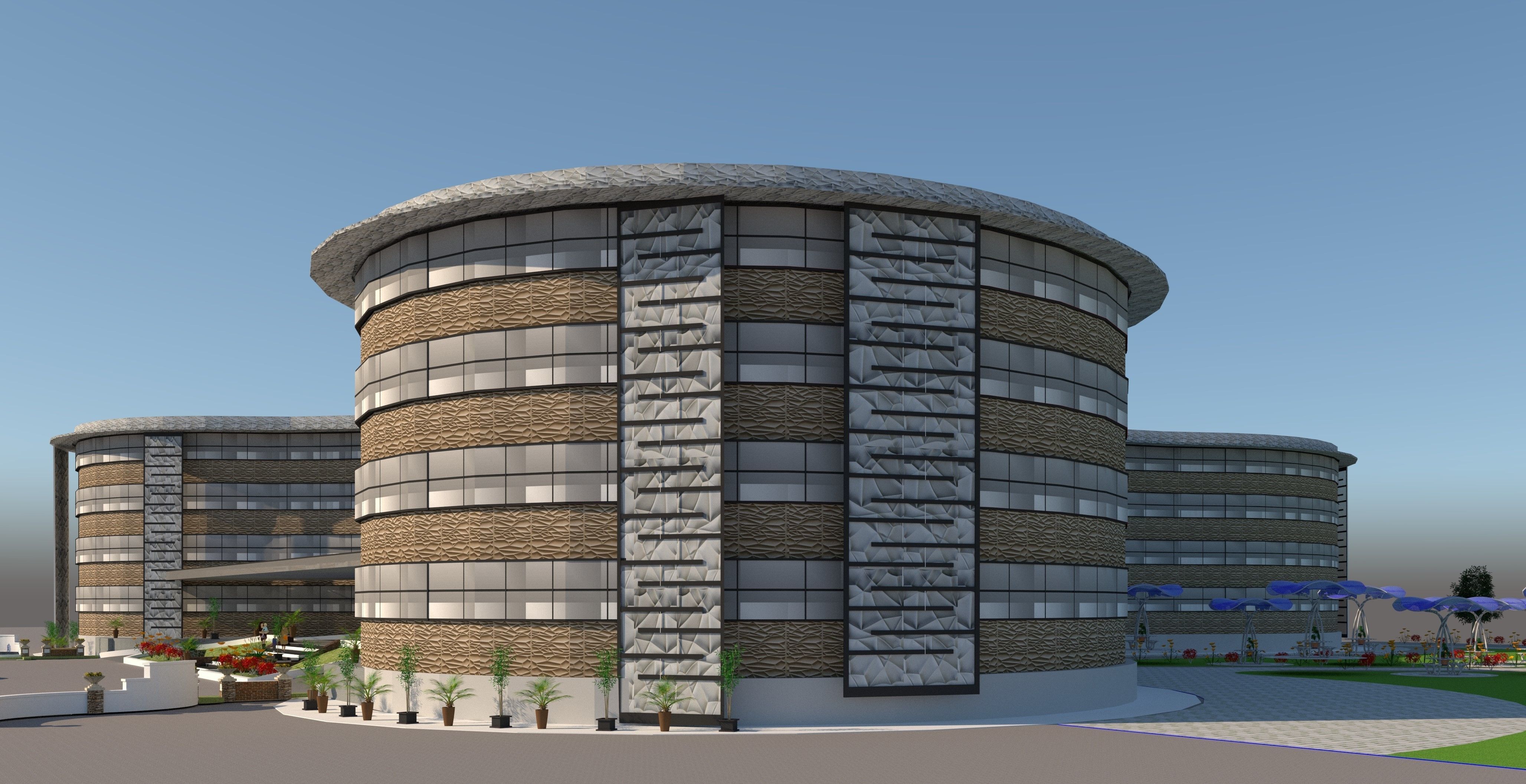 Shopping Mall Low-poly 3D model_5