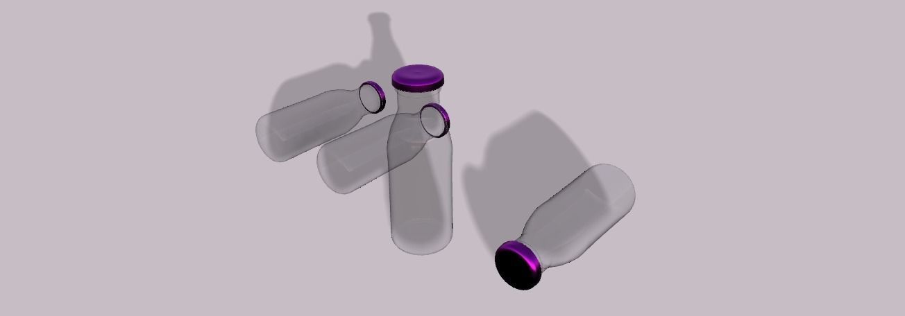 GLASS BOTTLE  Free 3D model_1