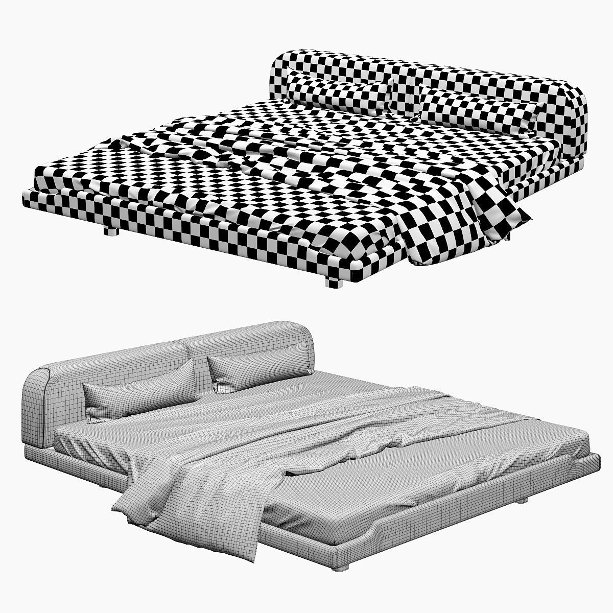Zeitraum Eclair Bed 3D model_4