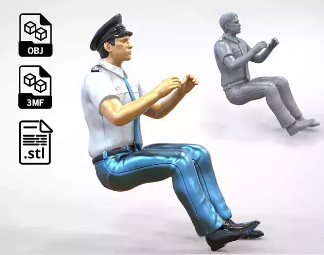 N2 Truck or Bus Driver 3D print model