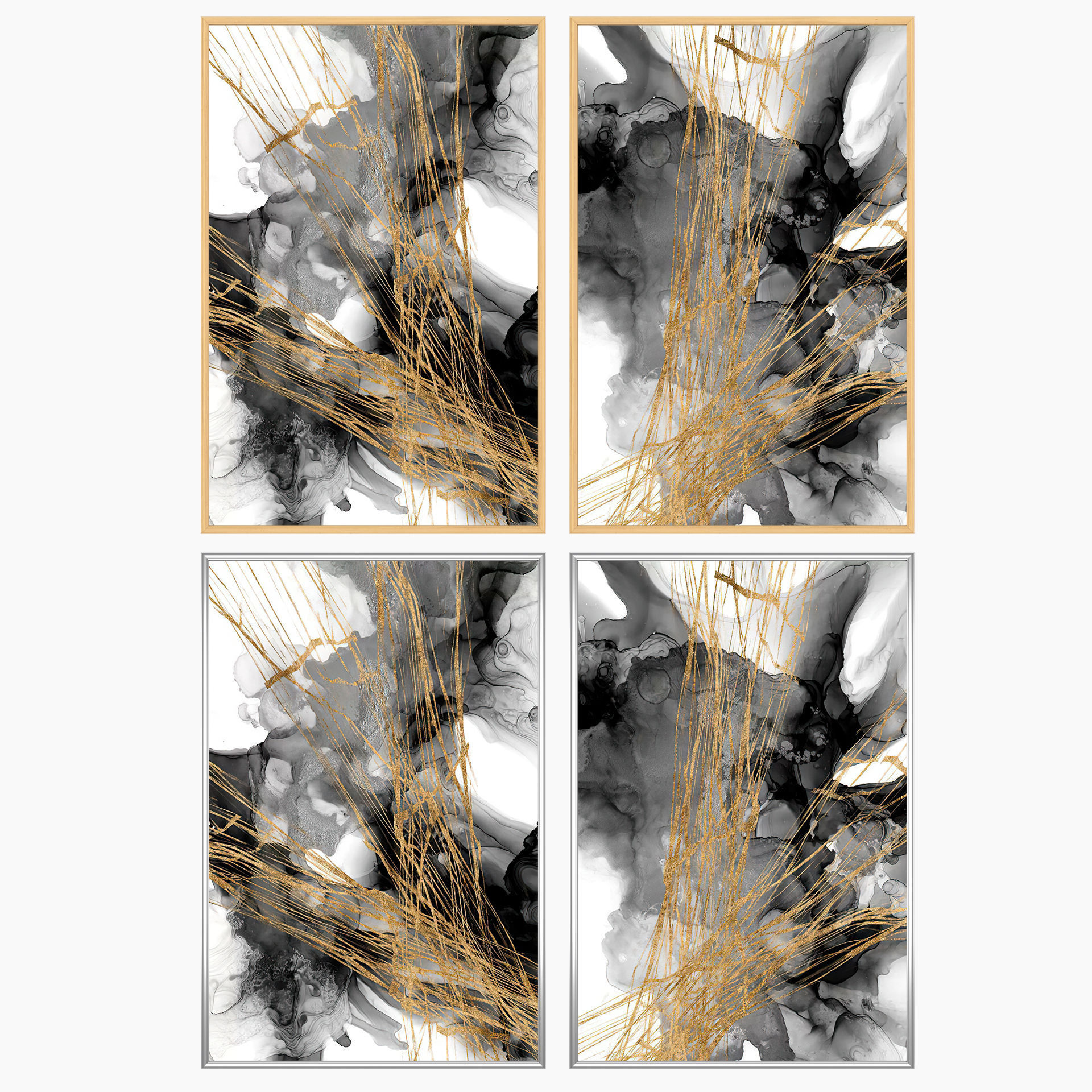 Wall Art Set 3446 3D model_2