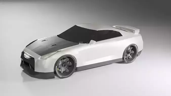 r35 model in white color 3D model