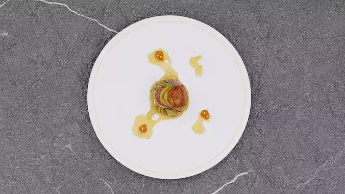 Ratatouille cartoon food 3D model 3